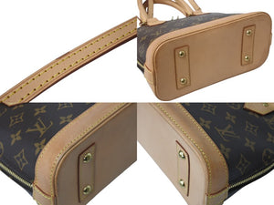 LOUIS VUITTON ルイヴィトン モノグラム アルマBB ハンドバッグ M53152 ショルダー 2WAY PVC ゴールド金具 美品 中古 4b003903