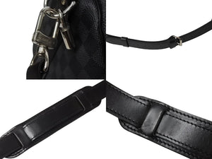 極美品 LOUISVUITTON ルイヴィトン キーポルバンドリエール55 ボストンバッグ N41413 ダミエグラフィット キャンバス ブラック 中古 4b003905