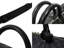 Load image into Gallery viewer, 極美品 LOUISVUITTON ルイヴィトン キーポルバンドリエール55 ボストンバッグ N41413 ダミエグラフィット キャンバス ブラック 中古 4b003905