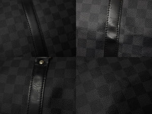 極美品 LOUISVUITTON ルイヴィトン キーポルバンドリエール55 ボストンバッグ N41413 ダミエグラフィット キャンバス ブラック 中古 4b003905
