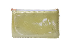 LOUIS VUITTON ルイヴィトン モノグラム ヴェルニ レキシントン ハンドバッグ アクセサリーポーチ M91011 グリーン 良品 中古 4b003908