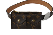Load image into Gallery viewer, LOUIS VUITTON ルイヴィトン モノグラム サンチュール ポシェット デュオ 80cm ベルト ウエストポーチ M9836W ブラウン 美品 中古 4b003913