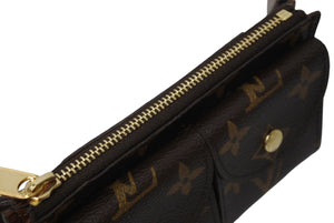 LOUIS VUITTON ルイヴィトン モノグラム サンチュール ポシェット デュオ 80cm ベルト ウエストポーチ M9836W ブラウン 美品 中古 4b003913