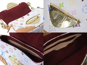 極美品 LOUIS VUITTON ルイヴィトン マリリンPM ワンショルダーバッグ M40127 モノグラム マルチカラー 村上隆 中古 4b003914