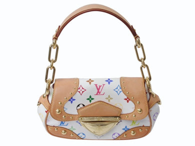 極美品 LOUIS VUITTON ルイヴィトン マリリンPM ワンショルダーバッグ M40127 モノグラム マルチカラー 村上隆 中古 4b003914