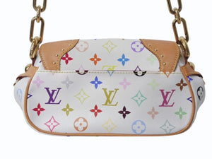 極美品 LOUIS VUITTON ルイヴィトン マリリンPM ワンショルダーバッグ M40127 モノグラム マルチカラー 村上隆 中古 4b003914