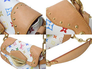 極美品 LOUIS VUITTON ルイヴィトン マリリンPM ワンショルダーバッグ M40127 モノグラム マルチカラー 村上隆 中古 4b003914