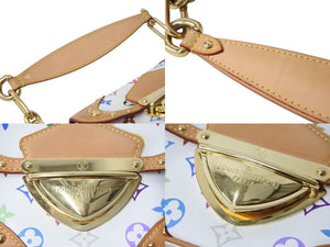極美品 LOUIS VUITTON ルイヴィトン マリリンPM ワンショルダーバッグ M40127 モノグラム マルチカラー 村上隆 中古 4b003914