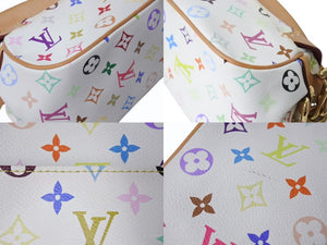 極美品 LOUIS VUITTON ルイヴィトン マリリンPM ワンショルダーバッグ M40127 モノグラム マルチカラー 村上隆 中古 4b003914