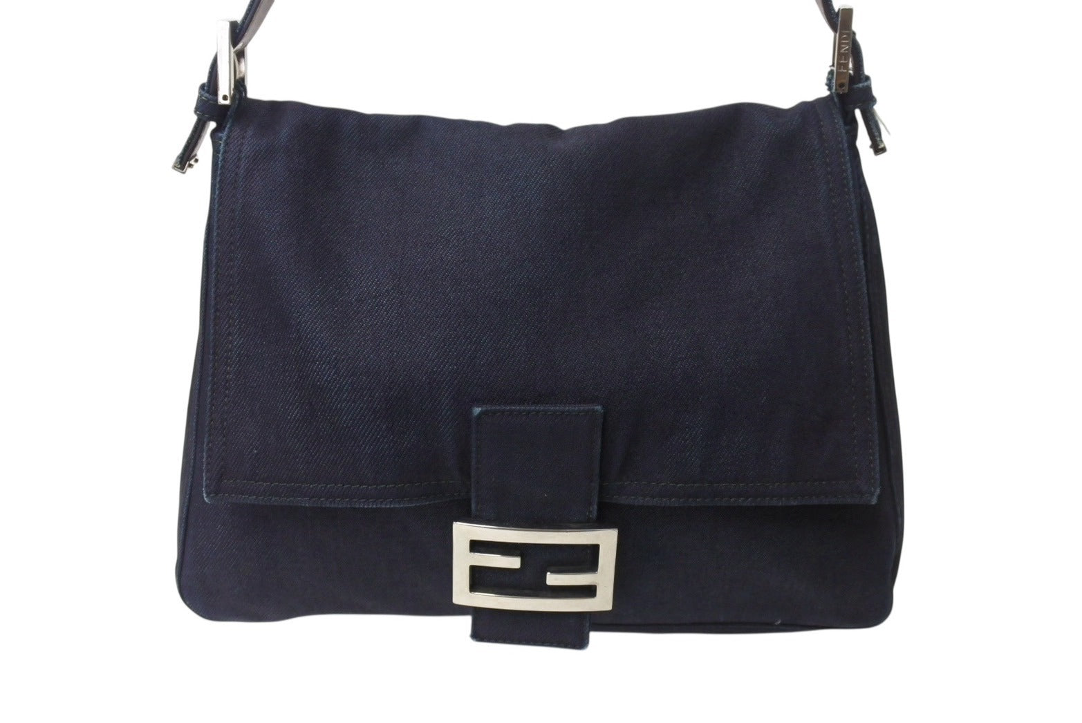 FENDI フェンディ マンマバケット ワンショルダーバッグ デニム