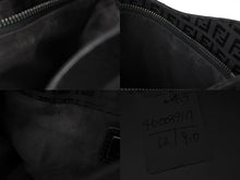 Load image into Gallery viewer, FENDI フェンディ マンマバケット ホーボー ワンショルダーバッグ 8BR036 ズッキーノ柄 キャンバス レザー ブラック 美品 中古 4b003917