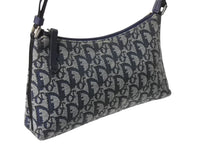 Load image into Gallery viewer, Christian Dior クリスチャンディオール サドルポーチ アクセサリーポーチ トロッター柄 ネイビー 2002年製 美品 中古 4b003918