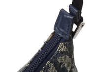 Load image into Gallery viewer, Christian Dior クリスチャンディオール サドルポーチ アクセサリーポーチ トロッター柄 ネイビー 2002年製 美品 中古 4b003918