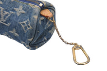Load image into Gallery viewer, LOUIS VUITTON ルイヴィトン モノグラムデニム ミニ トゥルーススピーディGM M95081 スピーディブルー 美品 中古 4b003919