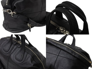 Givenchy ジバンシー ハンドバッグ ショルダーバッグ MA0144 2WAY レザー ブラック シルバー金具 美品 中古 4b003921