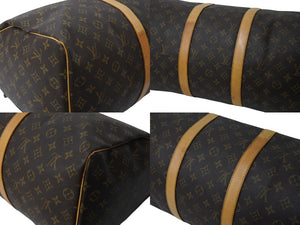 LOUIS VUITTON ルイヴィトン キーポル50 ボストンバッグ M41426 モノグラムキャンバス ブラウン ゴールド金具 美品 中古 4b003922