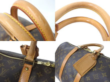 Load image into Gallery viewer, LOUIS VUITTON ルイヴィトン モノグラム キーポル45 ボストンバッグ M41428 PVCコーティングキャンバス ヌメ革 ブラウン ゴールド金具 美品 中古 4b003923