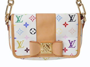 極美品 LOUIS VUITTON ルイヴィトン ショルダーバッグ パティ モノグラム マルチカラー M40305 ゴールド金具 中古 4b003924