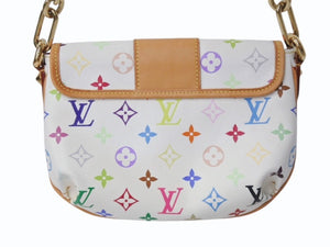 極美品 LOUIS VUITTON ルイヴィトン ショルダーバッグ パティ モノグラム マルチカラー M40305 ゴールド金具 中古 4b003924