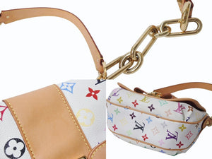 極美品 LOUIS VUITTON ルイヴィトン ショルダーバッグ パティ モノグラム マルチカラー M40305 ゴールド金具 中古 4b003924