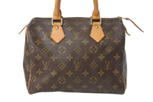 Load image into Gallery viewer, LOUIS VUITTON ルイヴィトン スピーディ25 ハンドバッグ M41528 モノグラム PVC レザー ゴールド金具 ブラウン 美品 中古 4b003925