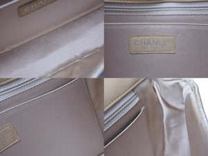 CHANEL シャネル ニュートラベルライン チェーンショルダーバッグ A15285 7番台 ココマーク キャンバス レザー ベージュ 美品 中古 4b003930
