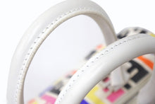 Load image into Gallery viewer, FENDI フェンディ ハンドバッグ 8BL098 PVC レザー マルチカラー ホワイト ズッカ柄 総柄 シルバー金具 美品 中古 4b003938