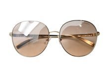 Load image into Gallery viewer, 極美品 TIFFANY&amp;Co. ティファニー ティアドロップ サングラス ゴールド ブラウン 60☐17 TF3079 ロゴ ゴールド金具 中古 4b003939