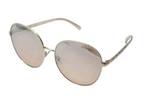 極美品 TIFFANY&Co. ティファニー ティアドロップ サングラス ゴールド ブラウン 60☐17 TF3079 ロゴ ゴールド金具 中古 4b003939