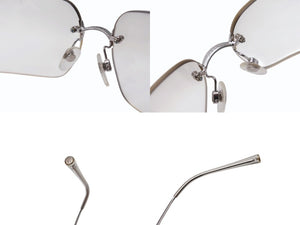 極美品 CHANEL シャネル リムレス サングラス 4017-D c.159/6I サイズ62□17 120 ココマーク メタル ラインストーン 中古 4b003950
