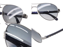 Load image into Gallery viewer, CHANEL シャネル サングラス マトラッセ ココマーク 4204-Q プラスチック スモークグラデーション ブラック シルバー サイズ58□14 美品 中古 4b003951