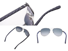 Load image into Gallery viewer, CHANEL シャネル サングラス マトラッセ ココマーク 4204-Q プラスチック スモークグラデーション ブラック シルバー サイズ58□14 美品 中古 4b003951