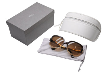 極美品 Christian Dior クリスチャンディオール Soie2 グラデーション サングラス ブラウン プラスチック メタル 56☐18 4X7UP ゴールド金具 中古 4b003953