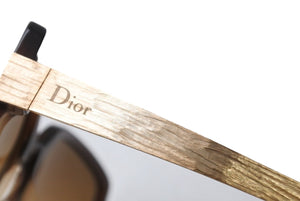 極美品 Christian Dior クリスチャンディオール Soie2 グラデーション サングラス ブラウン プラスチック メタル 56☐18 4X7UP ゴールド金具 中古 4b003953