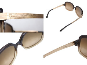 極美品 Christian Dior クリスチャンディオール Soie2 グラデーション サングラス ブラウン プラスチック メタル 56☐18 4X7UP ゴールド金具 中古 4b003953