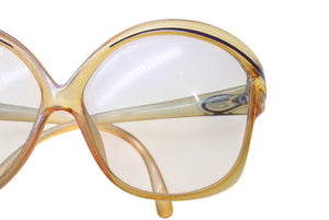 Christian Dior クリスチャンディオール ヴィンテージ GEG-024-2095-20 オプチル グレーグラデーション イエロー 美品 中古 4b003954