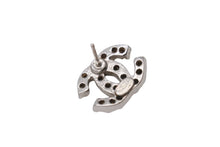 Load image into Gallery viewer, 極美品 CHANEL シャネル ピアス ココマーク 片耳 アクセサリー 04C刻印 メタル ラインストーン シルバー 1.6g 中古 4b003989