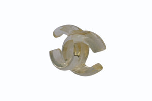 [USED/中古]CHANEL シャネル ピアス クリア シルバー プラスチック メタル Bランク 中古 4b003983