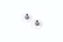 Load image into Gallery viewer, 極美品 CHANEL シャネル ピアス 丸ボタン ぶら下がりココマーク 10P刻印 2.4g プラスチック メタル ブラック 中古 4b003981