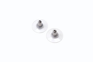 極美品 CHANEL シャネル ピアス 丸ボタン ぶら下がりココマーク 10P刻印 2.4g プラスチック メタル ブラック 中古 4b003981