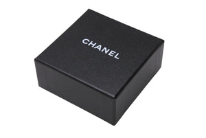極美品 CHANEL シャネル ピアス ココマーク ドロップチェーン くり抜きハート 06P刻印 メタル メタルブラック金具 中古 4b003980