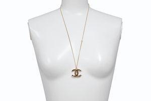 極美品 CHANEL シャネル ネックレス 2way 両面ココマーク 05A刻印 14.3g GP ゴールド マーブルブラウン 中古 4b003978