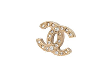 Load image into Gallery viewer, 極美品 CHANEL シャネル ピアス 両耳 ココマーク アクセサリー ラインストーン 06A刻印 GP 3.6g ゴールド 中古 4b003961