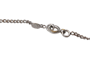 極美品 CHANEL シャネル ココマーク ネックレス ラインストーン アクセサリー 06V刻印 メタル シルバー 4g 中古 4b003942