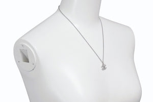 極美品 CHANEL シャネル ココマーク ネックレス ラインストーン アクセサリー 06V刻印 メタル シルバー 4g 中古 4b003942