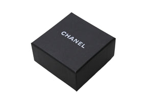 CHANEL シャネル ピアス ココマーク スクエアボックス A11A刻印 重量約4.1g GP ラインストーン シルバー 美品 中古 4b003945