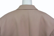 Load image into Gallery viewer, THE ATTICO ジ アティコ Glen Oversize Blazer Jacket ブレザージャケット 241WCG46 サイズ38 ベージュ 美品 中古 4b003998