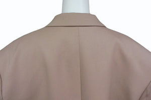 THE ATTICO ジ アティコ Glen Oversize Blazer Jacket ブレザージャケット 241WCG46 サイズ38 ベージュ 美品 中古 4b003998
