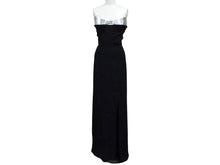 Load image into Gallery viewer, 極美品 Mugler ミュグレー structured strapless maxi dress ストラクチャードストラップレスマキシドレス ブラック シルバー 中古 4b004001