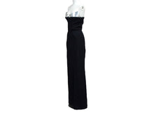 Load image into Gallery viewer, 極美品 Mugler ミュグレー structured strapless maxi dress ストラクチャードストラップレスマキシドレス ブラック シルバー 中古 4b004001
